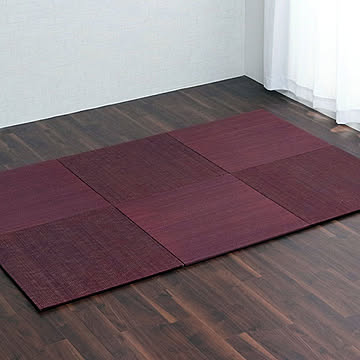 イケヒコ・コーポレーション 美畳 70×70cm 6P ワイン 8635930
