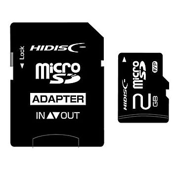HIDISC microSDメモリーカード 2GB HDMCSD2GCLJP3 管理No. 4984279650172