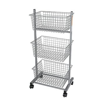 ラック 組立式 WIRE RACK WITH CASTORS 幅445x奥行310x高さ900mm ダルトン