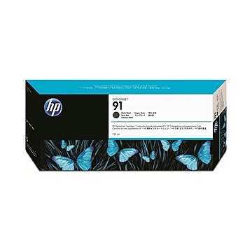（まとめ） HP91 インクカートリッジ マットブラック 775ml 顔料系 C9464A 1個 ×3セット