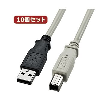 10個セット サンワサプライ USB2.0ケーブル KU20-3K KU20-3KX10