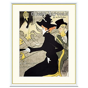 額絵 ディヴァン・ジャポネ アンリ・ド・トゥールーズ＝ロートレック 61x49.5cm 三幸
