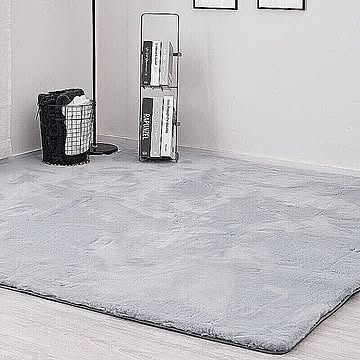 萩原 ラビットファータッチ ラグ 130×180cm ブルーライトグレー