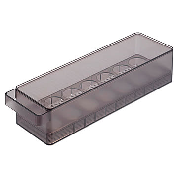 tower タワー (山崎実業) 冷蔵庫中蓋付き卵ケース Refrigerator Egg Case with Inner Lid 冷蔵庫内収納 キッチン トレー ケース コンテナ 整理整頓