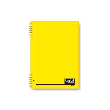 (業務用セット)ナカバヤシ スイング・ロジカルノート/Wリング B5 A罫 PP表紙 イエロー NW-B50-Y×5セット