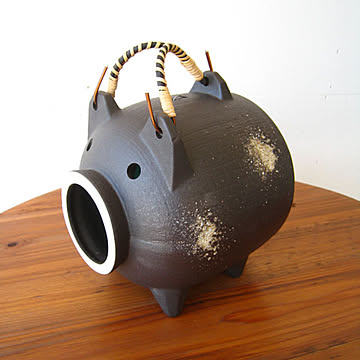 窯肌ブタ蚊やり器 器具付