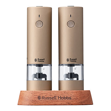 Russell Hobbs ラッセルホブス 充電式ミル ソルト&ペッパー ミニ (2本セット) Rechargeable Salt and Pepper Mill Mini 7942JP電動ミル