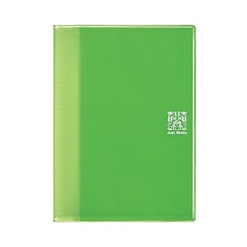 （まとめ）ライオン事務器 ハンディーファイル透明タイプ A5サイズ クリアグリーン JH-63C 1冊 【×20セット】