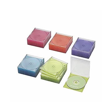 (まとめ)エレコム Blu-ray/DVD/CDケース(スリム/PS/1枚収納) CCD-JSCS50ASO×3セット