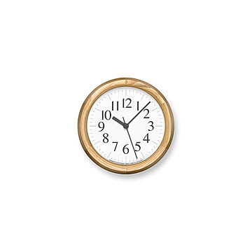 Lemnos レムノス Clock A / B Small OAK クロックエービー スモール オーク (掛時計/スイープセコンド) YK24-14 / YK24-15  ウォールクロック 壁掛け時計