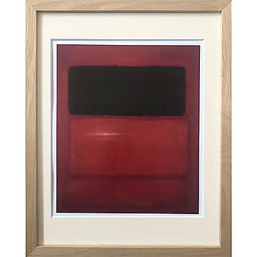 【bicosya/美工社】 Mark Rothko/マーク・ロスコ/ アートフレーム  Black over Reds