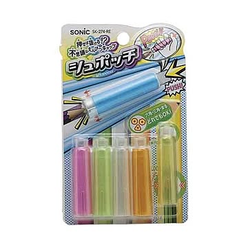 （まとめ） ソニック えんぴつキャップ シュポッチ 虹 SK-274-RE【×20セット】