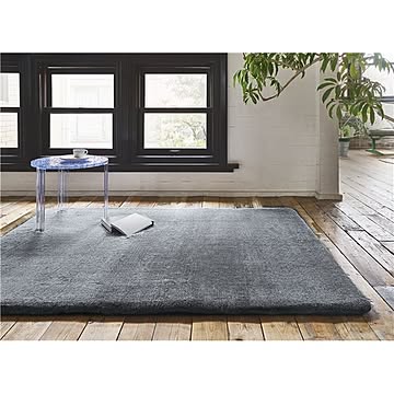 プレーベル ミーテ2 ラグマット 190×190cm グレー ホットカーペット対応 すべりにくい