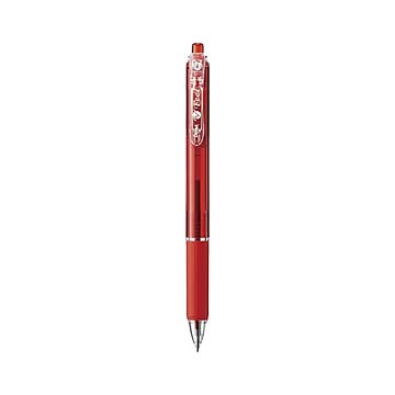 （まとめ） ぺんてる フィール ボールペン 0.7mm クリアレッド軸 赤 【×50セット】