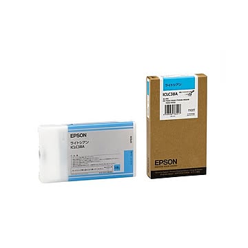 (まとめ) エプソン EPSON PX-P／K3インクカートリッジ ライトシアン 110ml ICLC38A 1個  【×10セット】