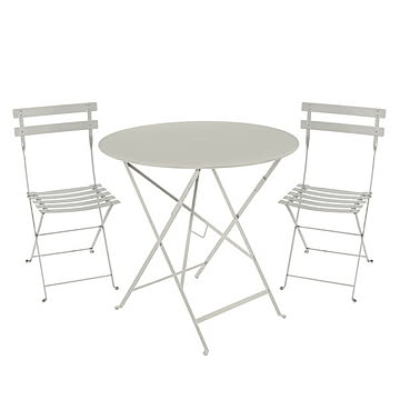 ビストロ ラウンドテーブル77Hとチェア2脚セット (10色) ｜Fermob/bistro