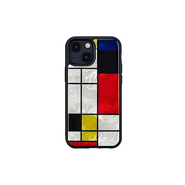 ikins 天然貝ケース for iPhone 13 mini Mondrian I21039i13MN