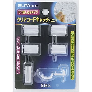 （まとめ） ELPA クリアーコードキャッチ 【×30セット】
