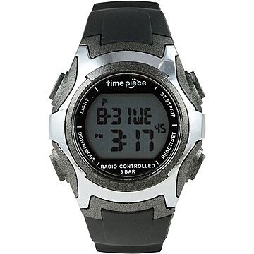 Time Piece（タイムピース） 腕時計 電波時計 ソーラー（デュアルパワー） デジタル ガンメタ TPW-001GM