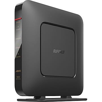 バッファロー 無線LAN親機 11ax/ac/n/a/g/b 1201+573Mbps WSR-1800AX4S-BK