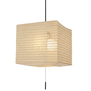 彩光デザイン 2灯ペンダントライト cube 雲龍白×麻葉白 幅400x奥行400x高さ350mm