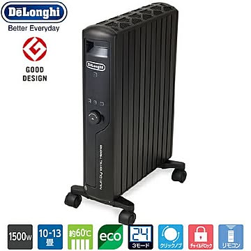 DeLonghi マルチダイナミックヒーター 10～13畳用 MDHU15-PB マットブラック
