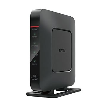 (まとめ）バッファロー QRsetup AirStation ハイパワーGiga 無線LAN親機 11n/g/b 300Mbps Dr.Wi-Fi対応 WSR-300HP1台【×3セット】