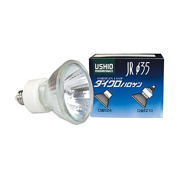 （まとめ） ウシオライティング ダイクロハロゲン スーパーライン 35W 中角 EZ10口金 ミラー付 JR12V35WLM／K3／EZ-H 1個 【×4セット】