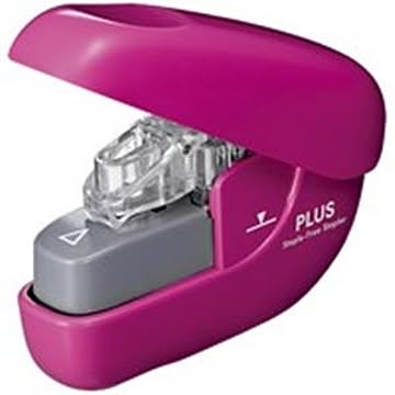 （まとめ）プラス ペーパークリンチ SL-106NB PK ピンク×10セット