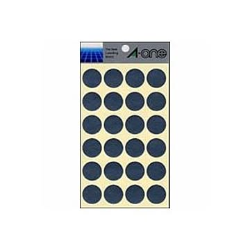 （まとめ） エーワン カラーラベル 丸型20mm径 07052 銀 1P8シート（192片）入 【×10セット】
