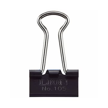 （まとめ） ライオン事務器 バインダークリップ 豆口幅13mm No.105 1箱（10個） 【×30セット】