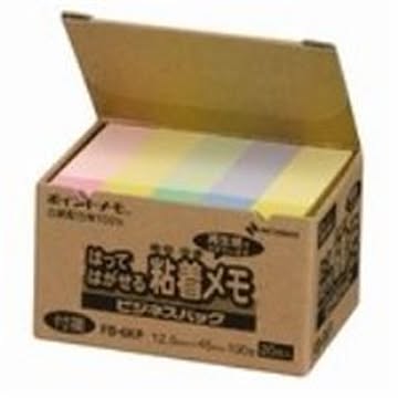 (業務用50セット) ニチバン ポイントメモ再生紙 FB-6KP パステル