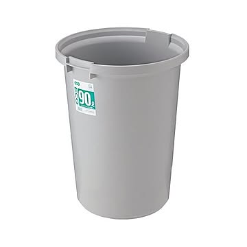 TANOSEE 丸型エコポリペール 90L グレー 本体のみ フタ別売 1個