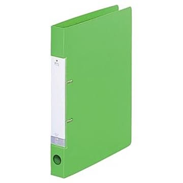 (まとめ) リヒトラブ リクエスト D型リングファイル A4タテ 2穴 230枚収容 背幅34mm 黄緑 G2220-6 1冊 【×15セット】
