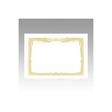 （まとめ） OA賞状用紙 白上質賞状用紙・縦書き 10-1050 10枚入 【×5セット】