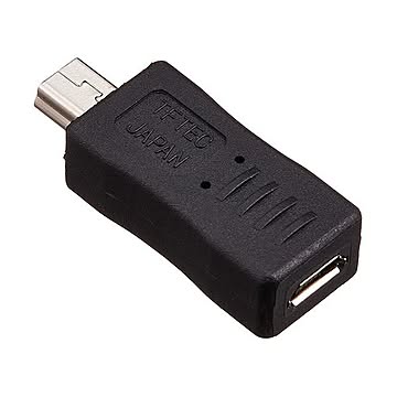 （まとめ）変換名人 変換プラグ microUSB（メス）→miniUSB（オス） USBMCB-M5A×20セット
