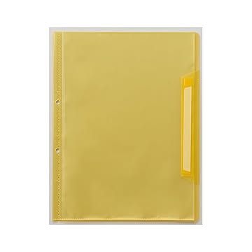 （まとめ） ビュートンジャパン ファイリングクリヤーブック A4判タテ型 10ポケット・2穴 イエロー 【×20セット】