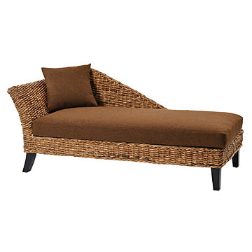 サンフラワーラタン C1483ATY カウチソファ 幅160cm 座面高38cm 組立品 バナナリーフ 快適 クッション付 アジアンテイスト 送料込み