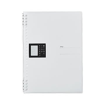 （まとめ） キングジム TEFRENU リングノート B5 透明 【×10セット】