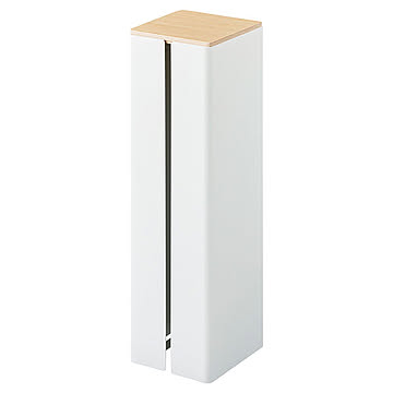 tower タワー (山崎実業) 石こうボード壁対応隠せるトイレットペーパーホルダー Wall-Mounted Toilet Paper Holder トイレ収納 ランドリー 浮かせて収納