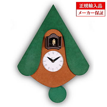 【正規輸入品】イタリア ピロンディーニ 105D Pirondini 木製鳩時計 New W グリーン