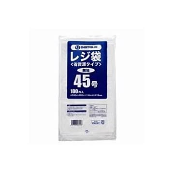 （まとめ）ジョインテックス レジ袋(省資源タイプ)No.45 100枚 B745J【×20セット】
