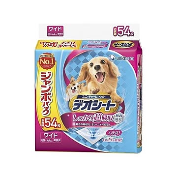 デオシート 超吸収無香消臭ワイド54枚 【ペット用品】
