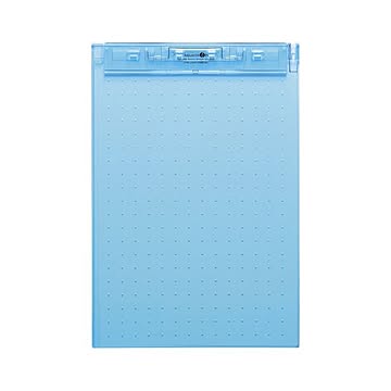 （まとめ） リヒトラブ AQUA DROPs 超薄型クリップボード A4判タテ型 A-5067-8 青 1枚入 【×5セット】