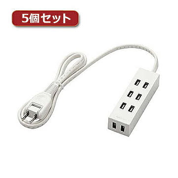 5個セットエレコム シャッタータップ「flecc barra」 T-NFL01-2410WH T-NFL01-2410WHX5 管理No. 4589452987771
