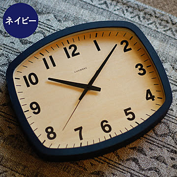 CHAMBRE シャンブル R-SQUARE CLOCK アールスクエアクロック 電波時計