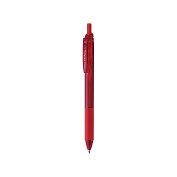 （まとめ） ぺんてる エナージェルエス 1.0mm 赤 【×50セット】