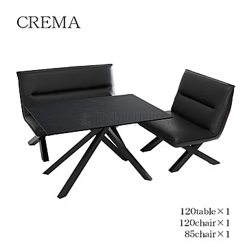 D3点セット 120 クレマ CREMA MBR DBK リビングダイニング ダイニングセット テーブル チェア セット シンプル モダン サンキコーポレーション