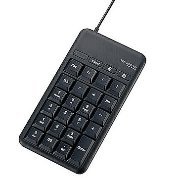 エレコム ホットキー付きUSBテンキーパッド TK-TCM015BK 管理No. 4953103458208