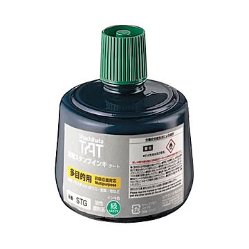 まとめシヤチハタ 強着スタンプインキ タート多目的タイプ 大瓶 330ml 緑 STG-3 1個×3セット
